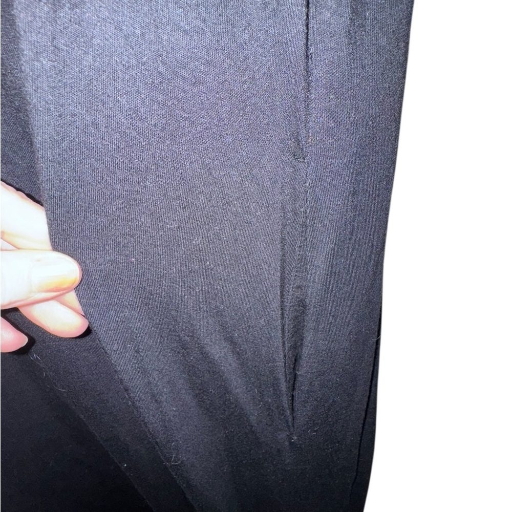 Lane Bryant Black T-Shirt Dress 22/24 Short Sleeve with Pockets - Picture 3 of 8